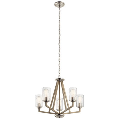 Deryn Five Light Chandelier in Distressed Antique Gray (12|43035DAG)