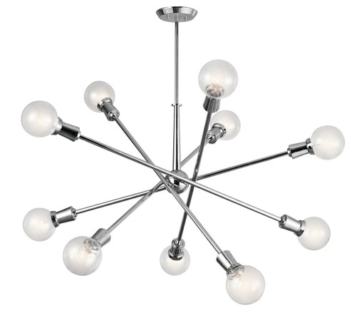 Armstrong Ten Light Chandelier in Chrome (12|43119CH)