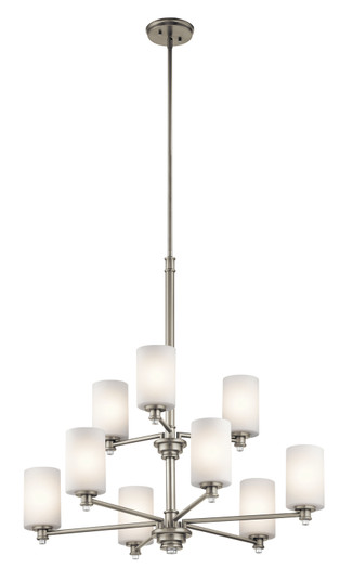 Joelson Nine Light Chandelier in Brushed Nickel (12|43924NI)