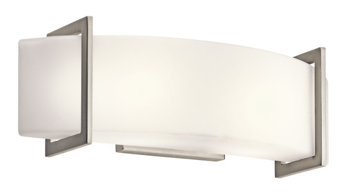 Crescent View Two Light Linear Bath in Brushed Nickel (12|45218NI)