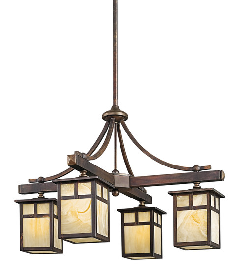 Alameda Four Light Outdoor Chandelier in Canyon View (12|49091CV)