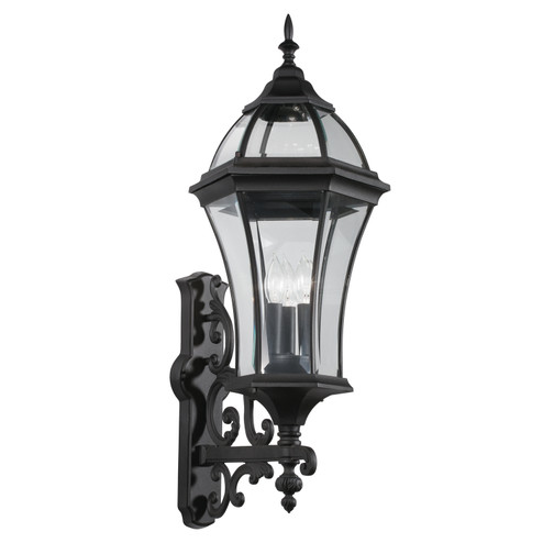 Townhouse Three Light Outdoor Wall Mount in Black (12|49185BK)