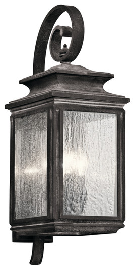 Wiscombe Park Four Light Outdoor Wall Mount in Weathered Zinc (12|49503WZC)