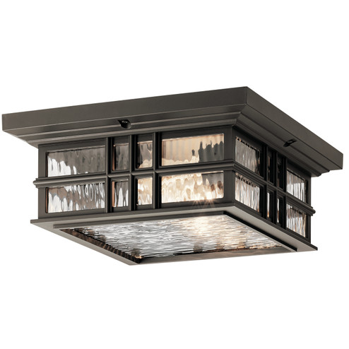 Beacon Square Two Light Outdoor Ceiling Mount in Olde Bronze (12|49834OZ)