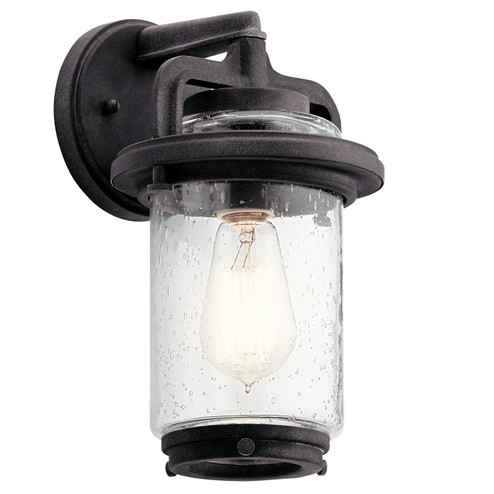 Andover One Light Outdoor Wall Mount in Weathered Zinc (12|49864WZC)