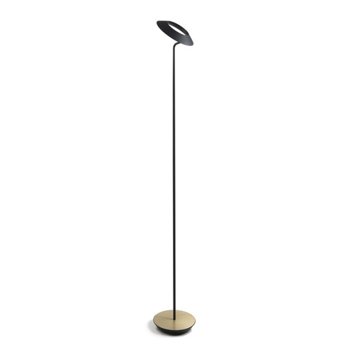 Royyo LED Floor Lamp in Matte black/brass (240|RYO-SW-MTB-BRS-FLR)