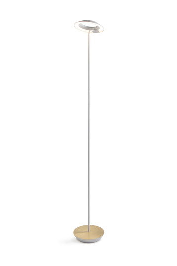 Royyo LED Floor Lamp in Matte white, brass (240|RYO-SW-MWT-BRS-FLR) Royyo LED Floor Lamp in Matte white, brass (240|RYO-SW-MWT-BRS-FLR)