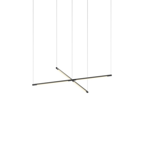 Z-Bar Pendant LED Pendant in Matte Black (240|ZBP-16-CS-SW-MTB-CNP)