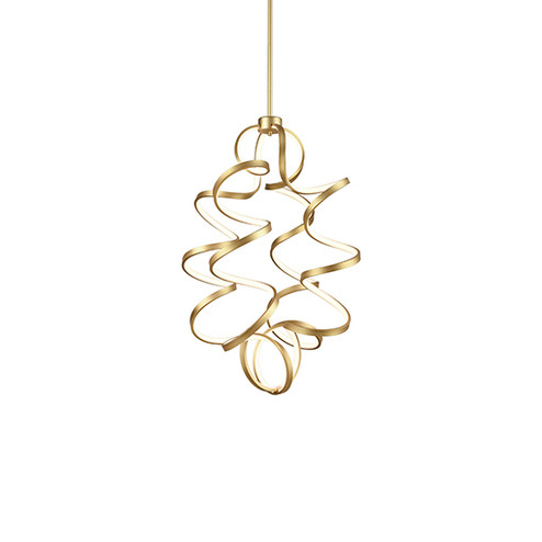 Synergy LED Chandelier in Antique Brass (347|CH93934-AN)