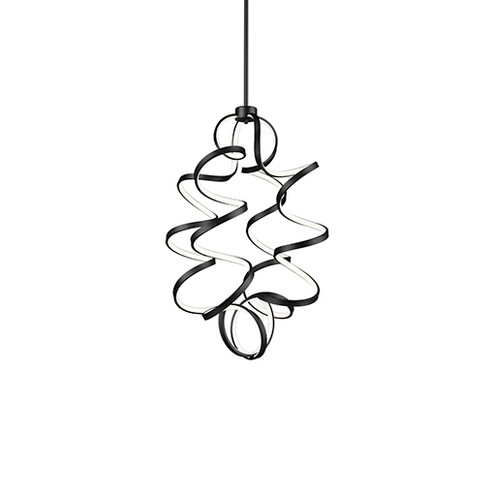 Synergy LED Chandelier in Black (347|CH93934-BK)