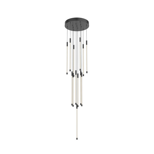 Motif LED Pendant in Black (347|MP75121-BK)