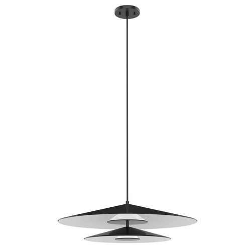 Cruz LED Pendant in Metal - Black/White (347|PD22907-BK/WH)