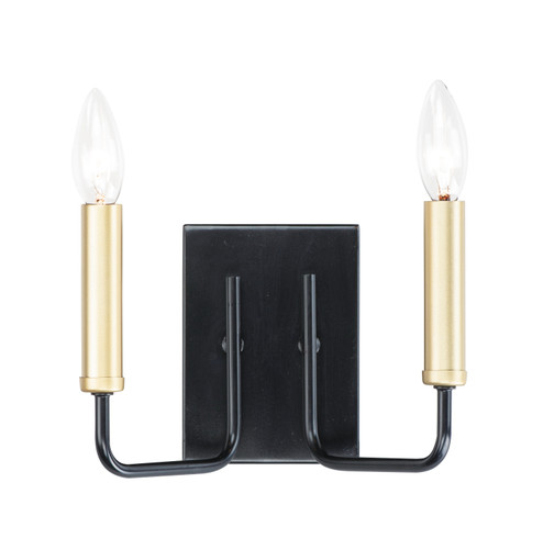 Sullivan Two Light Wall Sconce in Black / Gold (16|10252BKGLD)