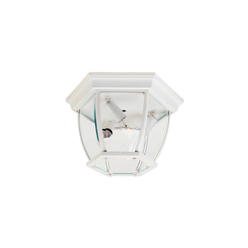 Crown Hill Three Light Outdoor Ceiling Mount in White (16|1029WT)