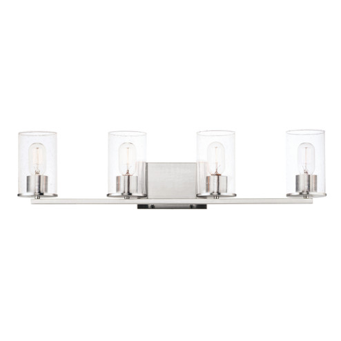 Sleek Four Light Bath Vanity in Satin Nickel (16|11844CDSN)