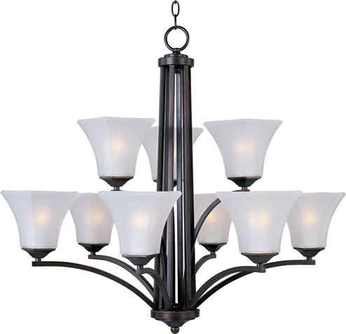 Aurora Nine Light Chandelier in Oil Rubbed Bronze (16|20096FTOI)