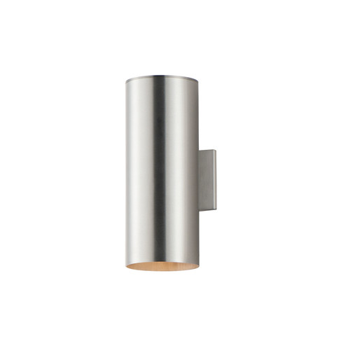 Outpost Two Light Outdoor Wall Lantern in Brushed Aluminum (16|26108AL)