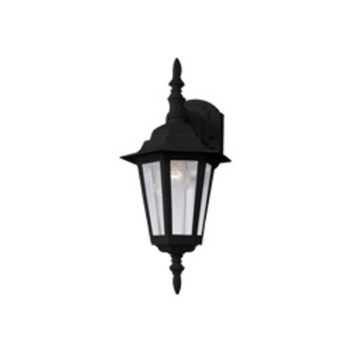 Builder Cast One Light Outdoor Wall Lantern in Black (16|3002CLBK)