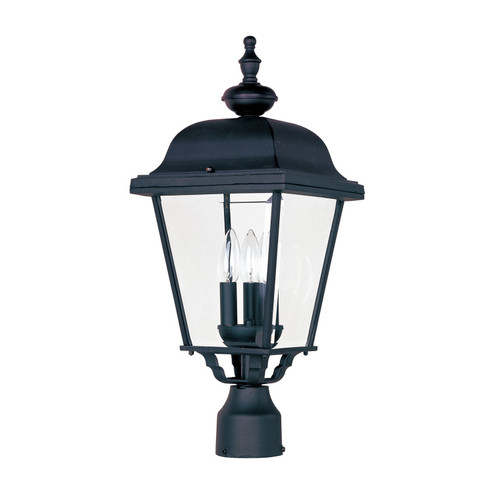 Builder Cast Three Light Outdoor Pole/Post Lantern in Black (16|3008BK)