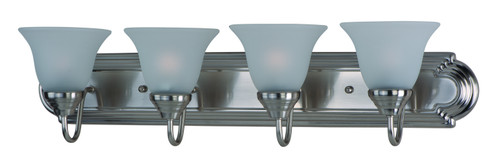 Essentials - 801x Four Light Bath Vanity in Satin Nickel (16|8014FTSN)