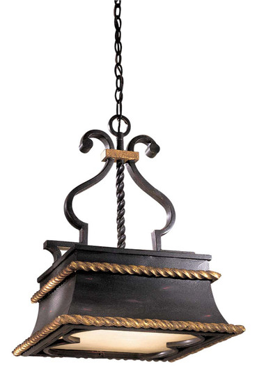 Montparnasse Three Light Pendant in French Black With Gold Leaf Highlights (29|N6111-20)