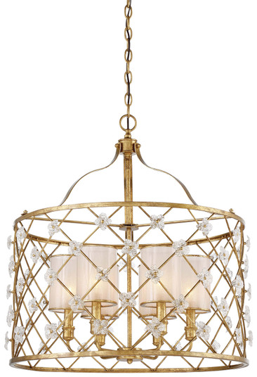 Victoria Park Six Light Pendant in Elara Gold (29|N6566-596)