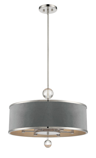 Luxour Six Light Pendant in Polished Nickel (29|N7326-613)