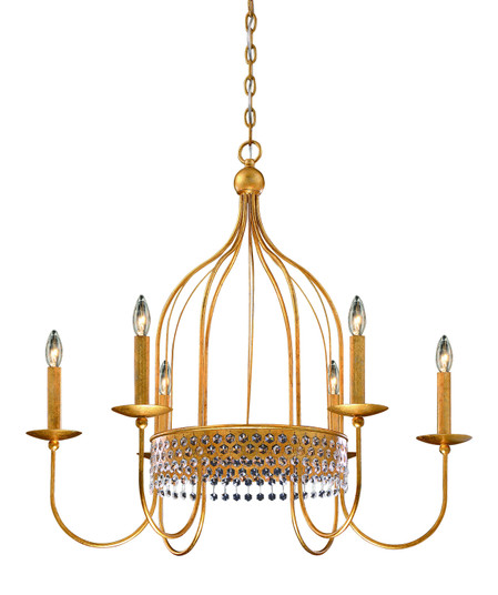 Kingsmont Six Light Pendant in Glitz Gold Leaf (29|N7652-705)