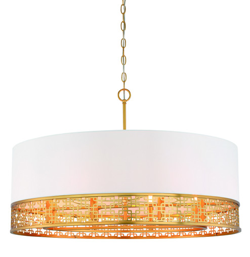 Blairmoor Eight Light Pendant in Honey Gold (29|N7788-248)