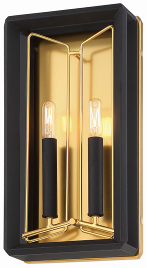 Sable Point Two Light Wall Sconce in Sand Coal With Honey Gold Acce (29|N7852-707)