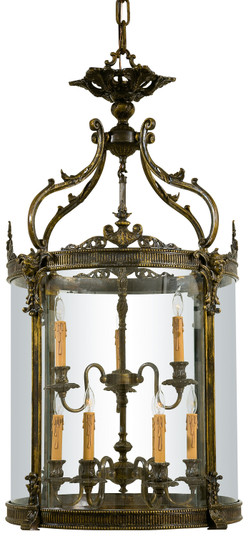Metropolitan Nine Light Foyer Pendant in Oxide French Gold (29|N952009)
