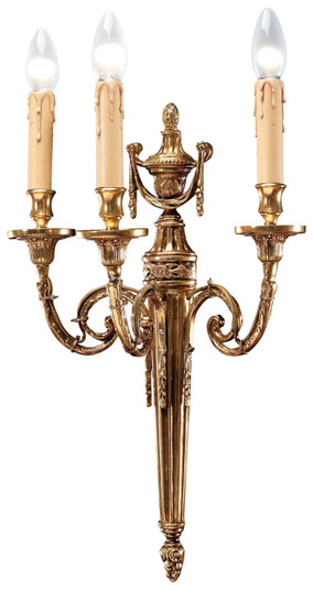 Metropolitan Three Light Wall Sconce in French Gold (29|N9603)