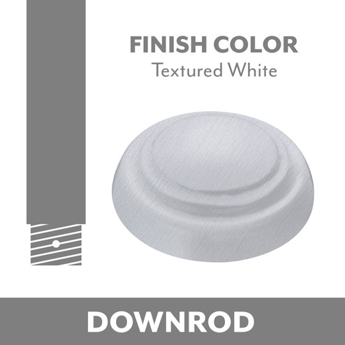 Minka Aire Down Rod in Textured White (15|DR512-TWW)