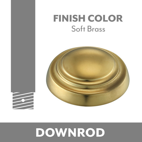 Minka Aire Ceiling Fan Downrod in Soft Brass (15|DR518-SBR)