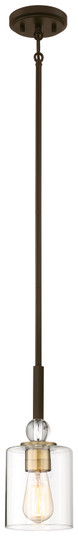 Studio 5 One Light Mini Pendant in Painted Bronze W/Natural Brush (7|3070-416)