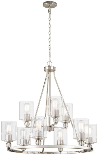 Studio 5 Nine Light Chandelier in Polished Nickel (7|3079-613)