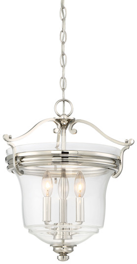 Audrey'S Point Three Light Pendant (Convertible To Semi Flush) in Polished Nickel (7|3297-613)