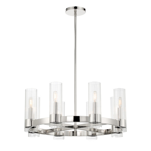 Vernon Place Eight Light Chandelier in Chrome (7|3898-77)