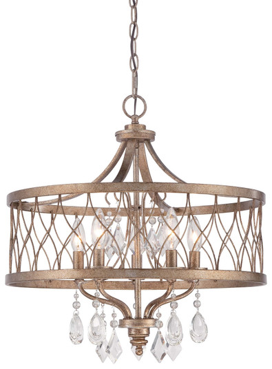 West Liberty Five Light Chandelier in Olympus Gold (7|4404-581)