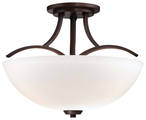 Overland Park Three Light Semi Flush Mount in Vintage Bronze (7|4962-284)