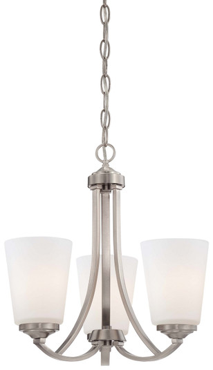 Overland Park Three Light Mini Chandelier in Brushed Nickel (7|4963-84)