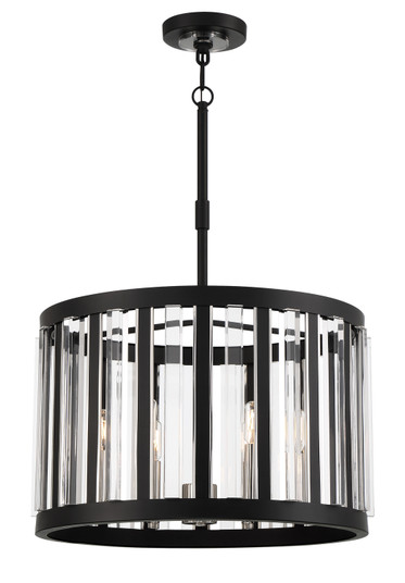 Majestic Splendor Six Light Chandelier in Sand Coal And Polished Nickel (7|5496-729)