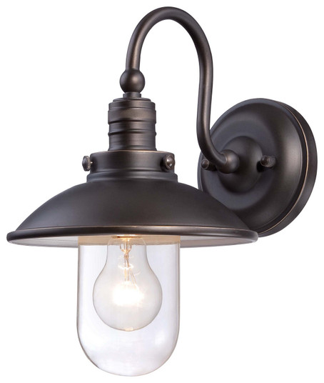 Downtown Edison One Light Wall Mount in Oil Rubbed Bronze W/ Gold Highlights (7|71163-143C)