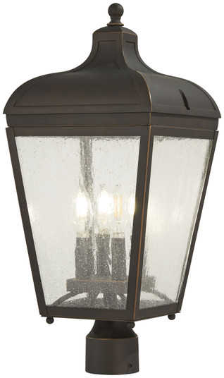 Marquee Four Light Outdoor Post Lantern in Oil Rubbed Bronze W/ Gold High (7|72486-143C)