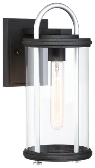 Keyser One Light Outdoor Wall Mount in Black w/Silver (7|72672-32)