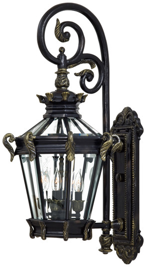 Stratford Hall Four Light Wall Mount in Heritage w/Gold Highlights (7|8932-95)