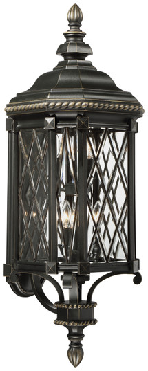 Bexley Manor Six Light Outdoor Wall Mount in Coal W/Gold Highlights (7|9323-585)