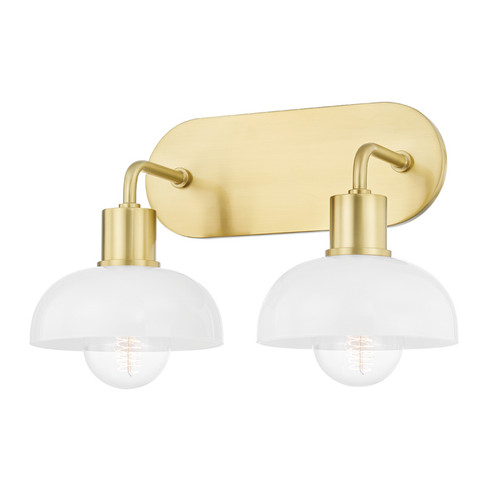 Kyla Two Light Bath and Vanity in Aged Brass (428|H107302-AGB)