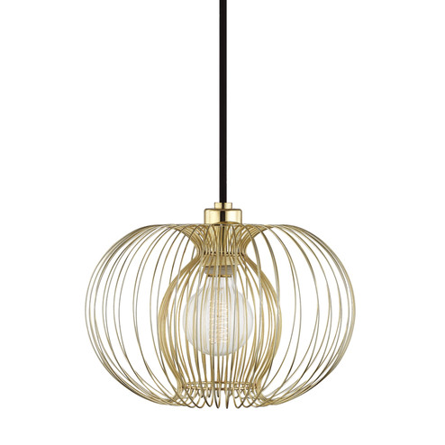 Jasmine One Light Pendant in Polished Brass (428|H181701S-PB)