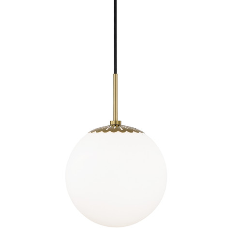 Paige One Light Pendant in Aged Brass (428|H193701L-AGB)